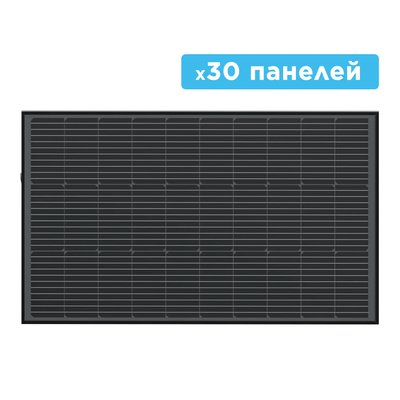 Набор солнечных панелей EcoFlow 30*100 Solar Panel Стационарные EFSolar30*100W фото