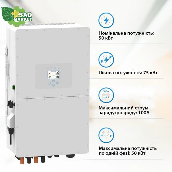 Інвертор гібридний Deye SUN-50K-SG01HP3-EU-BM3 (50 kW, 3 фази, 4 MPPT, HV) sun_50k_3 фото