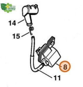 Модуль запалювання (магнето) бензопили STIHL MS 210, 230, 250 00004001306 фото