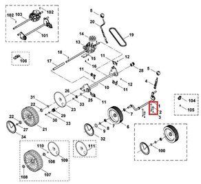 Держатель оси газонокосилки VIKING MB 410, MB 415, MB 460, MB 465, ME 410 63367041200 фото