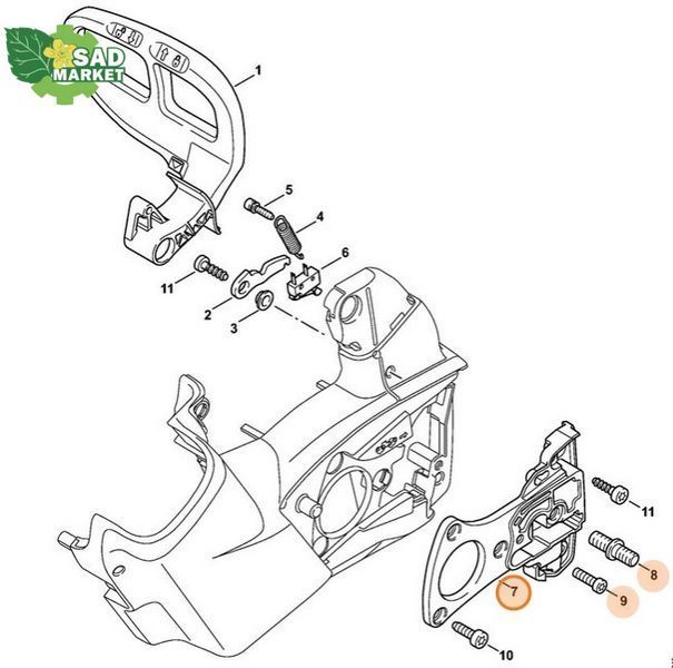 Плита крепежная высокорезная STIHL HTA 65, HTA 66 LA036001600 фото