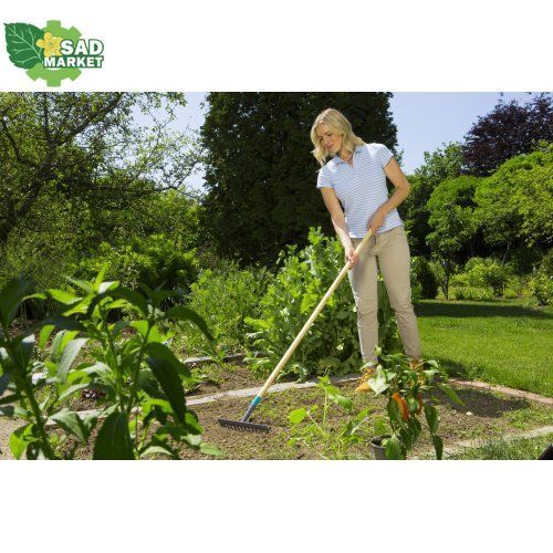 Граблі сталеві з ручкою Gardena ClassicLine, 38 см 17201-20.000.00 фото