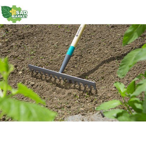 Граблі сталеві з ручкою Gardena ClassicLine, 38 см 17201-20.000.00 фото