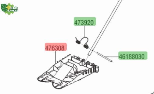 Клин для мульчування 125 для трактора-газонокосарки soloPowerLine T 23-125.4 HDE V2 476308 фото