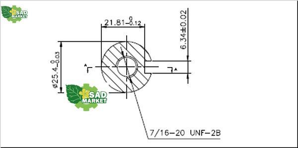 Бензиновый двигатель Husqvarna HS452, D25.4х79.5мм 5986940-01 фото