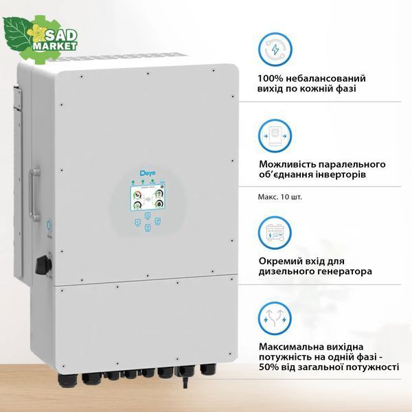 Інвертор гібридний Deye SUN-12K-SG04LP3-EU (12 kW, 3 фази, 2 MPPT, LV) sun_12k_3 фото