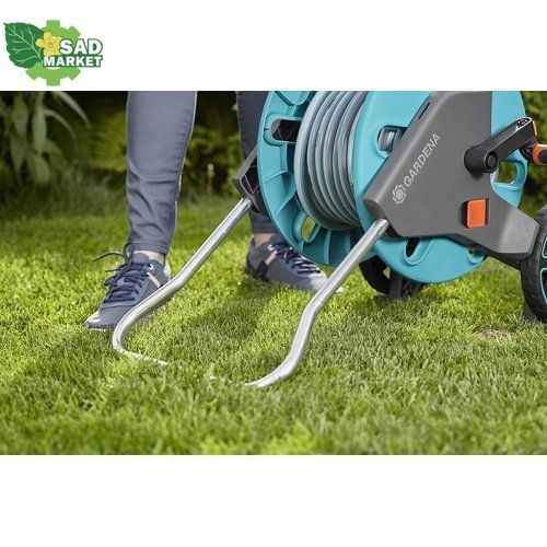 Тележка для шланга Gardena AquaRoll M Set + комплект для полива, 20 м 18513-20.000.00 фото