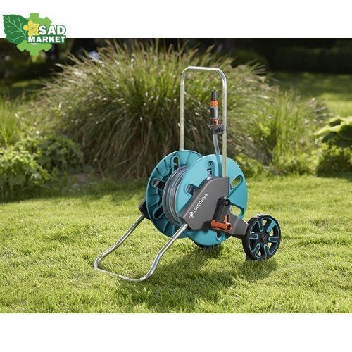 Тележка для шланга Gardena AquaRoll M Set + комплект для полива, 20 м 18513-20.000.00 фото