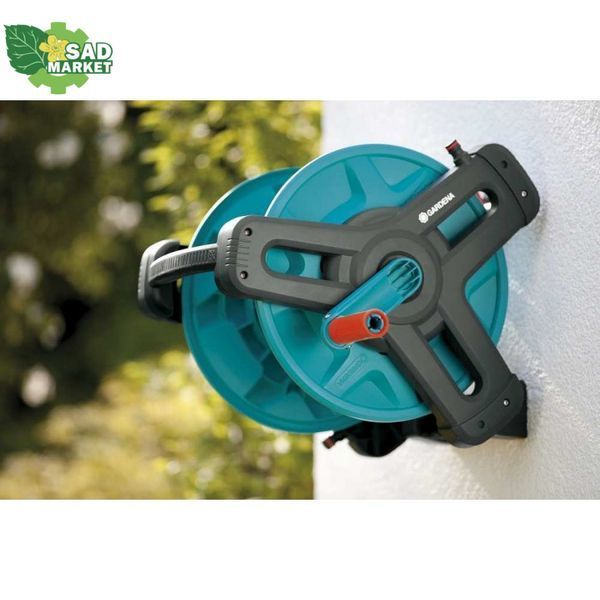 Котушка для шланга Gardena Classic 50 + комплект для поливу, 20 м + настінне кріплення 08009-20.000.00 фото