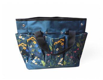 Сумка для садового інструменту кругла (Floral bag), з квітами Floral-bag фото