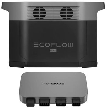 Комплект энергонезависимости EcoFlow PowerStream – микроинвертор 600W + зарядная станция Delta Max 2000 DELTA2000-EU/EFPowerStreamMI-EU-600W/EFL-BKWDELTAEBCable-0.4m фото