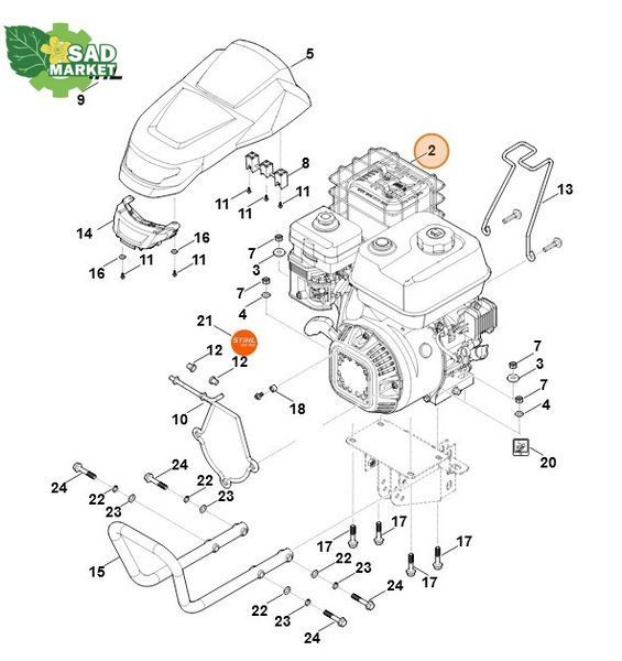 Двигатель бензиновый STIHL EHC 700.0 (EHC700-0004) 62510111805 фото