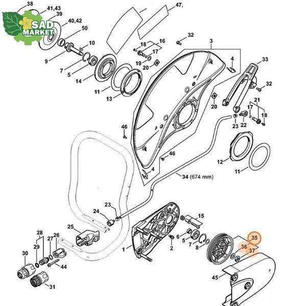 Шкив ременной бензореза STIHL TS 800 42247608502 фото