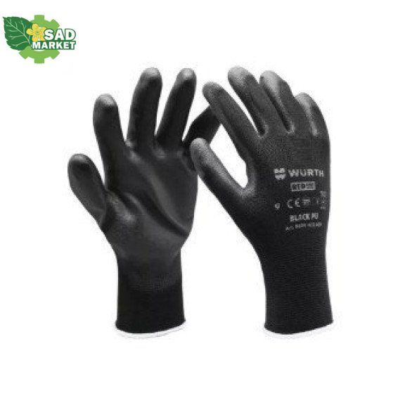 Перчатки защитные WURTH SPEC-PU-BLACK, р8 (0899401158) 0899401158 фото