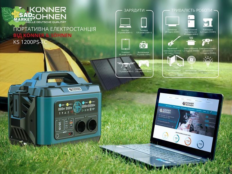 Зарядна станція Kоnner&Sоhnen KS 1200PS-FC KS 1200PS-FC фото