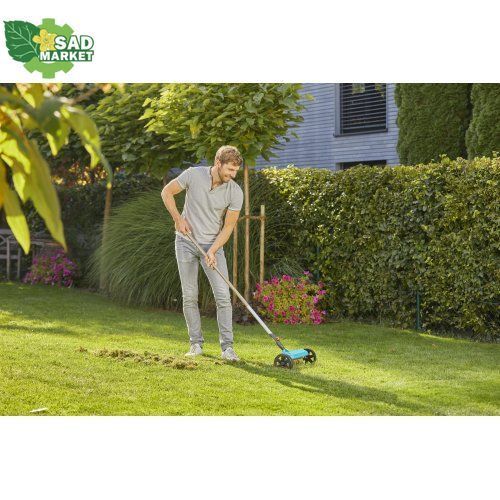 Грабли скарифицирующие на колесах Gardena Combisystem, 32 см 03395-20.000.00 фото