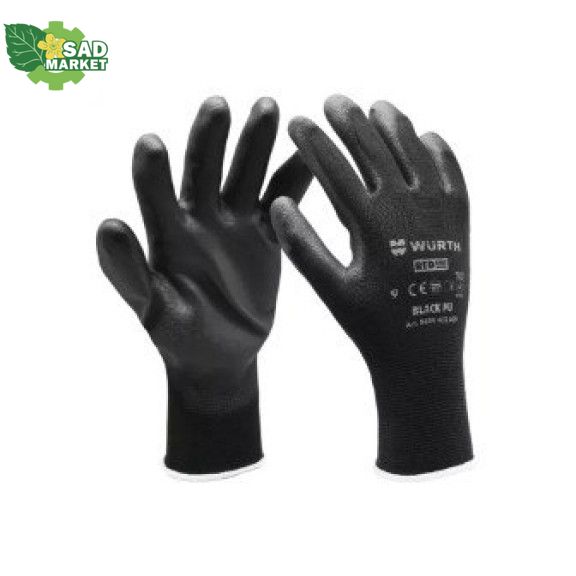 Перчатки защитные WURTH SPEC-PU-BLACK, р9 (0899401159) 0899401159 фото