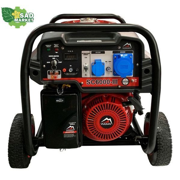 Генератор двухтопливный (газ/бензин) VULKAN SC6000-III SC6000-III (Gasoline/LPG фото