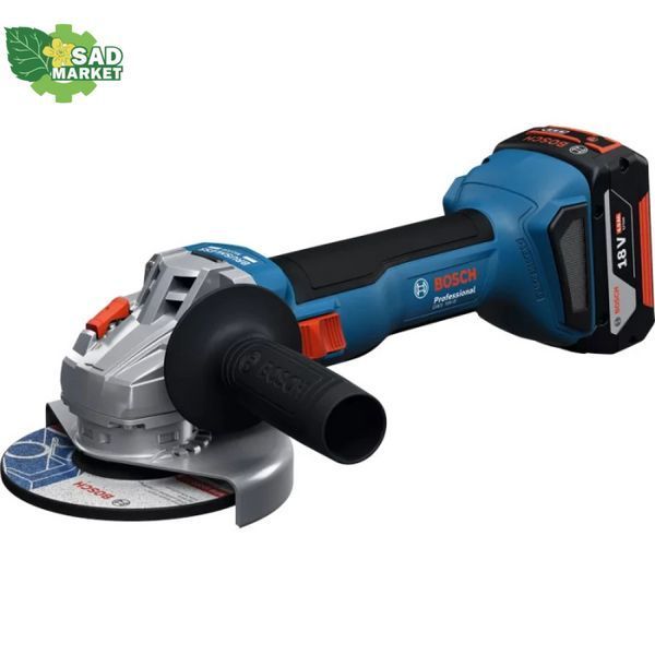 Угловая аккумуляторная шлифмашина Bosch GWS SET 18V-8 + кейс + 1 аккумулятор 4Ah и ЗУ 06019N9021 фото