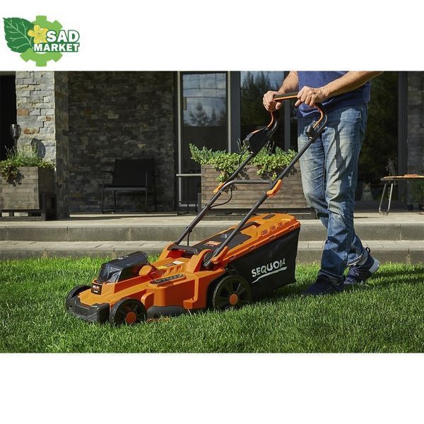 Аккумуляторная газонокосилка SEQUOIA SBL4037B-E2W, SET SBL4037B-E2W фото