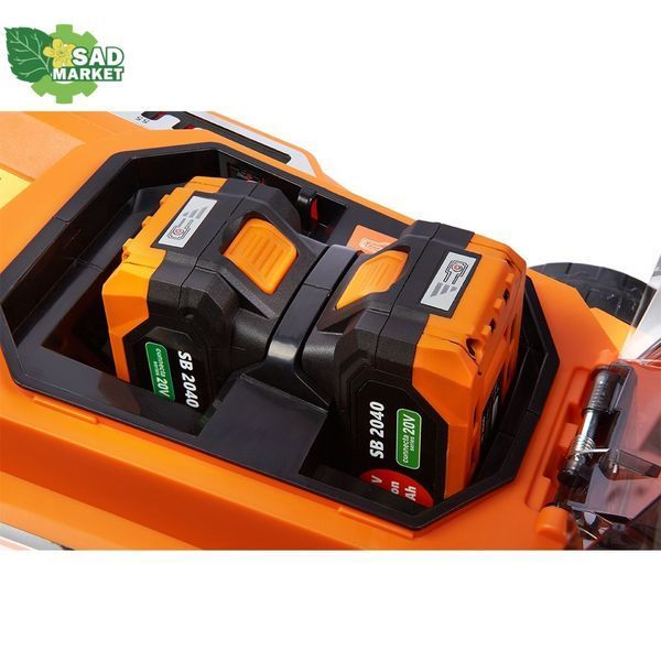 Аккумуляторная газонокосилка SEQUOIA SBL4037B-E2W, SET SBL4037B-E2W фото