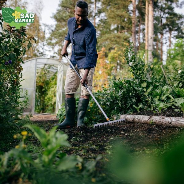 Грабли стальные с ручной Fiskars Ergonomic 1077113 фото