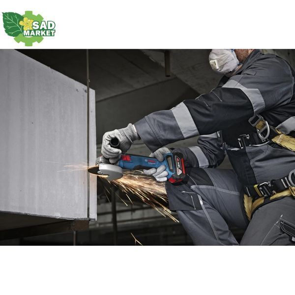 Угловая аккумуляторная шлифмашина Bosch GWS SET 18V-8 + кейс + 1 аккумулятор 4Ah и ЗУ 06019N9021 фото