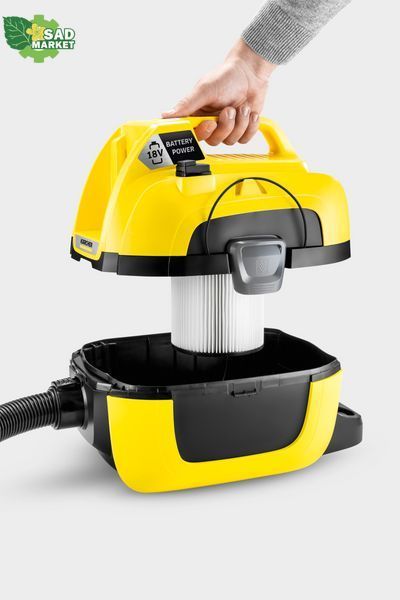 Пылесос хозяйственный аккумуляторный Karcher WD 1 Compact Battery 1.198-300.0 фото