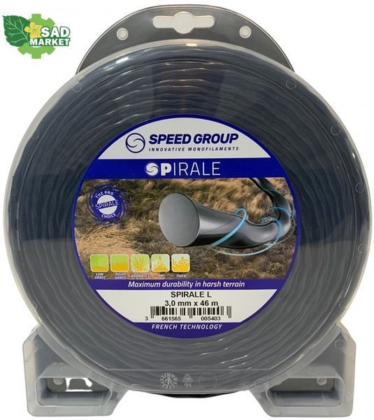 Косильна жилка SPirale Black 3.00 mm x 46 m SPIRALE-L фото