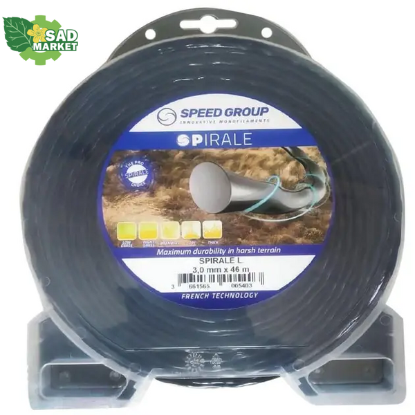 Косильна жилка SPirale Black 3.00 mm x 46 m SPIRALE-L фото