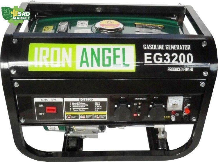 Генератор двухтопливный (газ/бензин) IRON ANGEL EG3200 2001108 фото