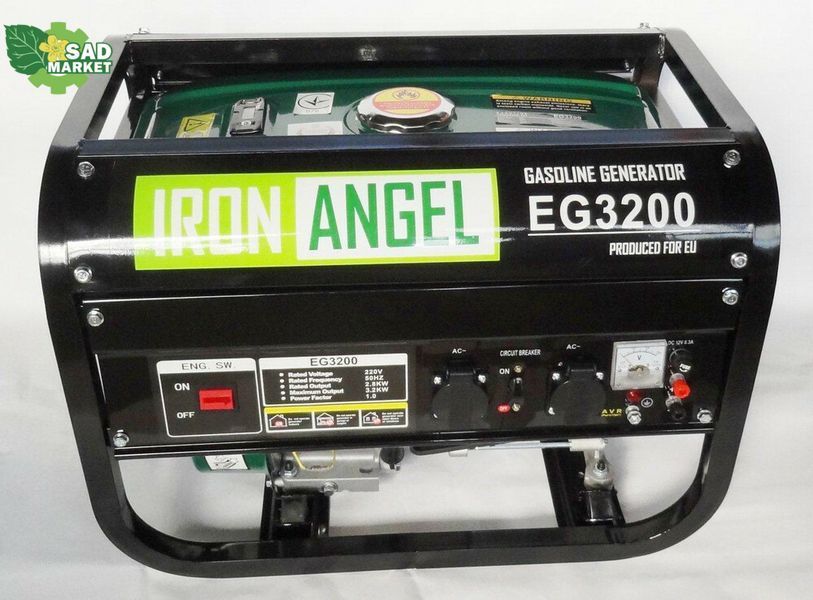 Генератор двухтопливный (газ/бензин) IRON ANGEL EG3200 2001108 фото