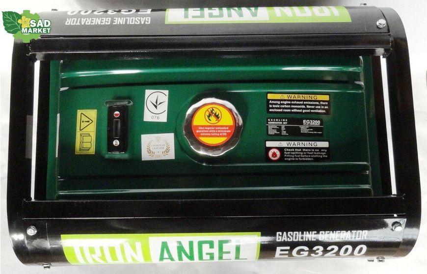 Генератор двухтопливный (газ/бензин) IRON ANGEL EG3200 2001108 фото
