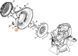 Корпус вентилятора наружный садового пылесоса STIHL SH 56, SH 86, BG 56, BG 86 42417004102 фото 2