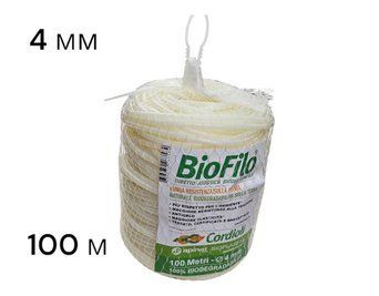 Агротрубка (кембрик) для подвязки растений, 4 мм, BIO, 0.5 кг, 100 м, CORDIOLI, (23FIPEBIO4) 23FIPEBIO4 фото