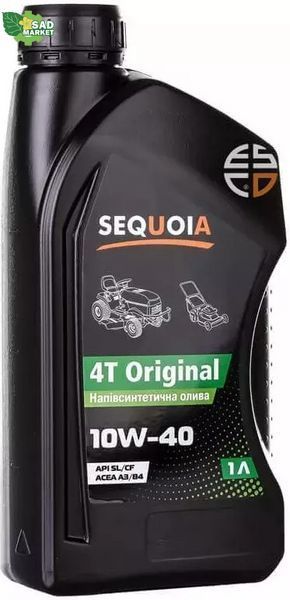 Олива для 4-х тактних двигунів SEQUOIA SAE 10W-40 1л 4T-Original(10W40) фото