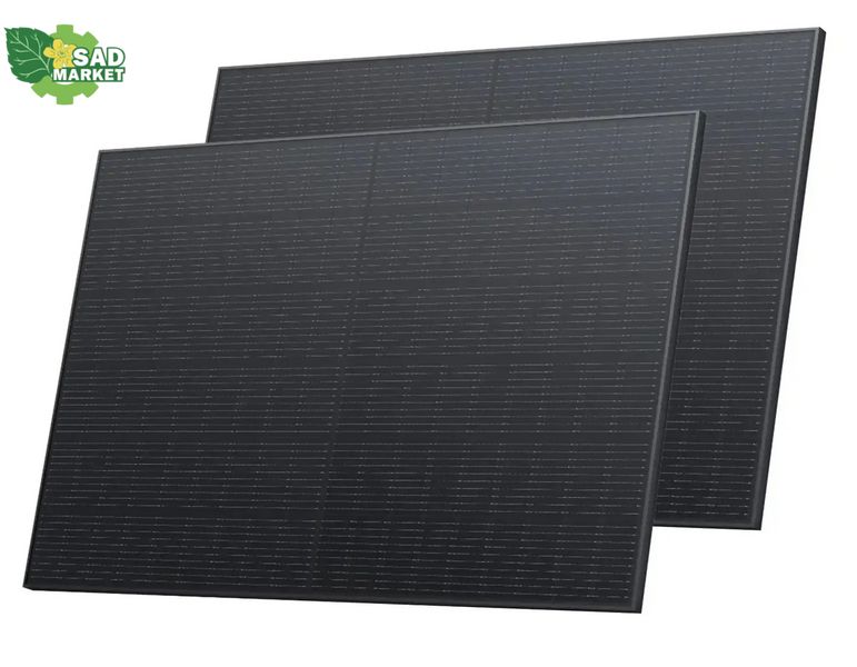 Набор солнечных панелей EcoFlow 2*400 Solar Panel Стационарные ZPTSP300 фото