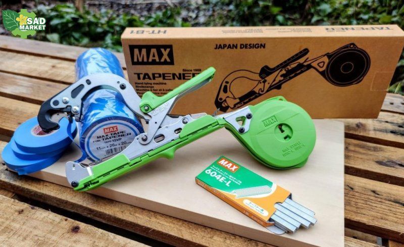 Степлер для подвязки растений MAX HT-B1+ Лента 20 шт Max + Скобы Max 4800 шт Max_B1-KIT фото