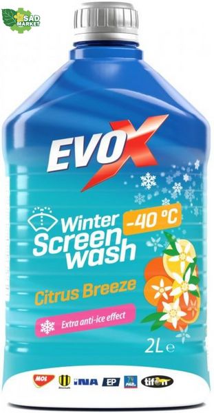 Омивач скла MOL Evox Winter Citrus Breeze -40°C 2л MOL Evox Citrus -40 2л фото