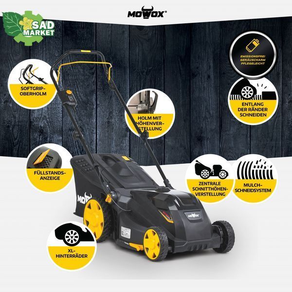 Газонокосилка аккумуляторная Mowox EM 4340 PX-Li (с аккумулятором и зарядным устройством) 10000195 фото