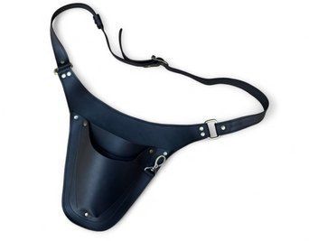 Пояс-чехол кожаный для садового инструмента на 3 кармана (ЧЕРНЫЙ) G-Leather G-LEATHER-3BL фото