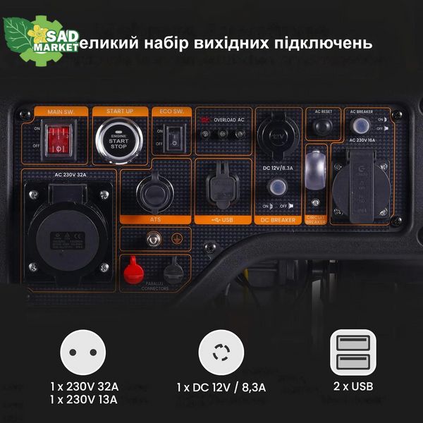 Генератор бензиновий інверторний maXpeedingrods MXR6000i MXR6000 фото