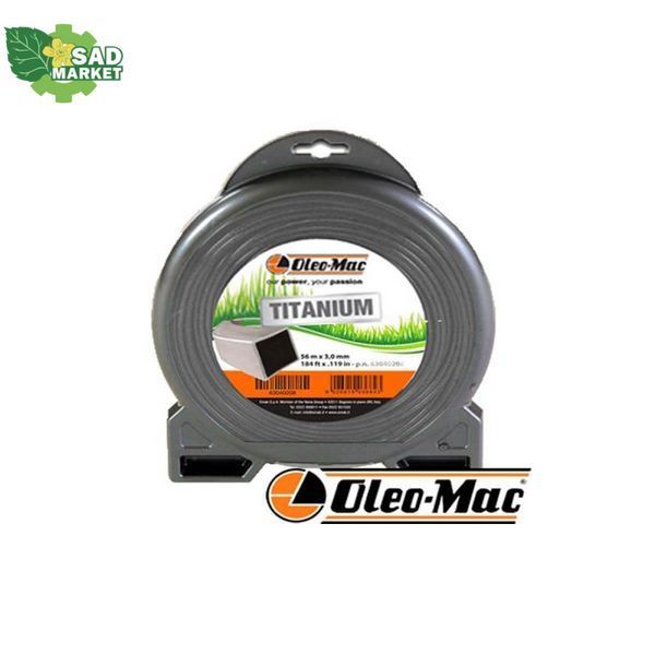 Волосінь косильна Oleo-Mac TITANIUM-Square 3.0*221м DI580 фото