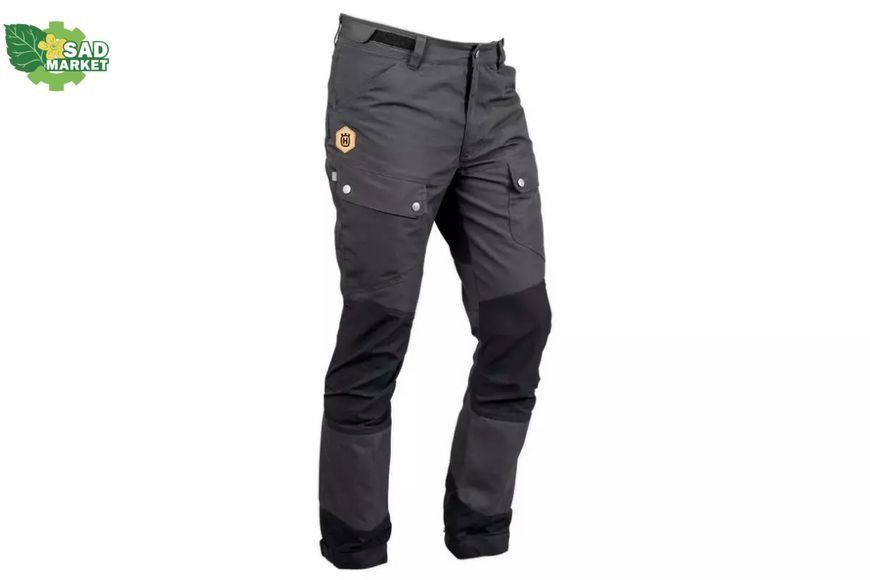 Штаны для активного отдыха Husqvarna Xplorer Short серые, M-50/52, -5см по длине 5361575-49 фото