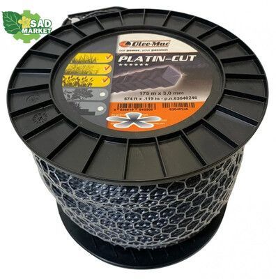 Косильная жилка Oleo-Mac Platin Cut 3.0*175м 63040246 фото