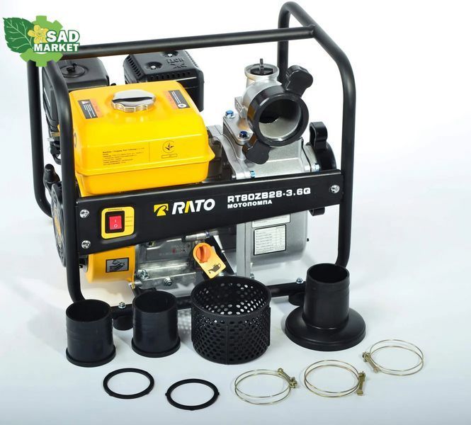 Мотопомпа для чистої води RATO RT80ZB28-3.6Q(R210) RT80ZB28-3.6Q(R210) фото