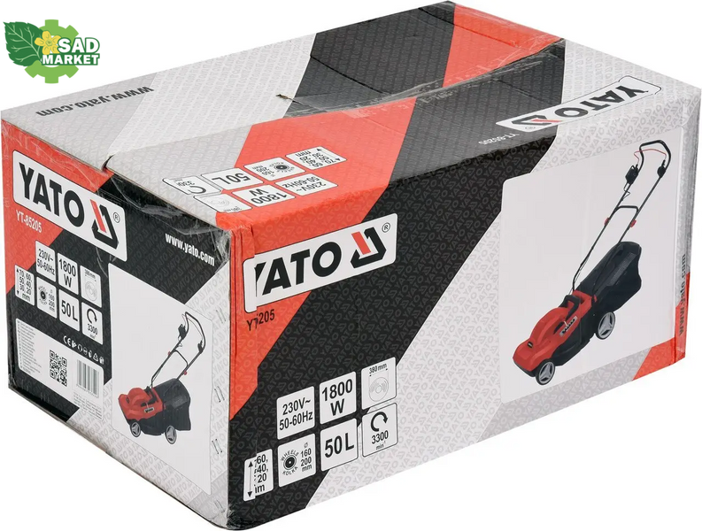 Газонокосарка електрична YATO YT-85205 YT-85205 фото