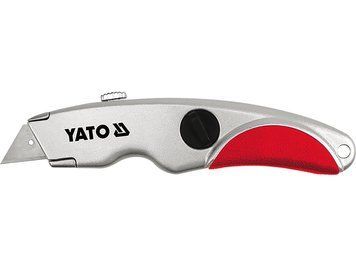 Нож YATO YT-7520 выдвижное трапециевидное лезвие +3 лезвия YT-7520 фото