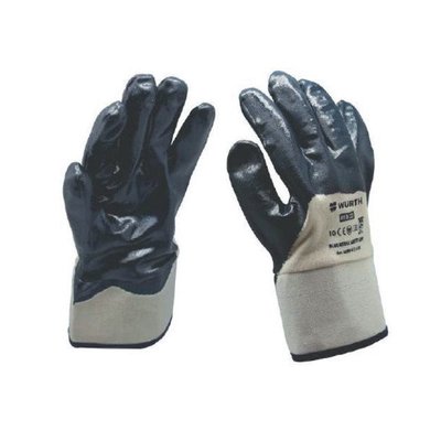 Перчатки защитные WURTH BLUE NITRILE SAFETY CUFF, р10 (0899412410) 0899412410 фото