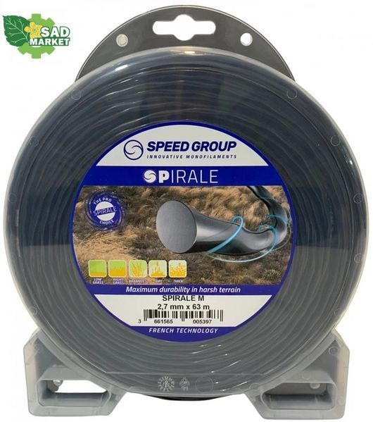 Леска косильная Oleo-Mac SPirale Black 2.70 mm x 63 m SPIRALE-M фото